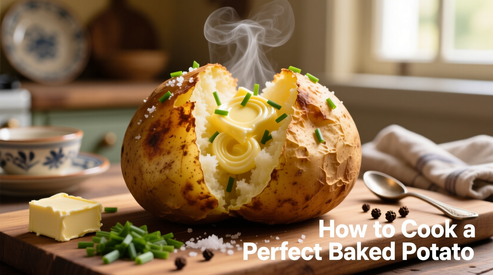 Perfect Baked Potato: Oven Method in 60 Minutes