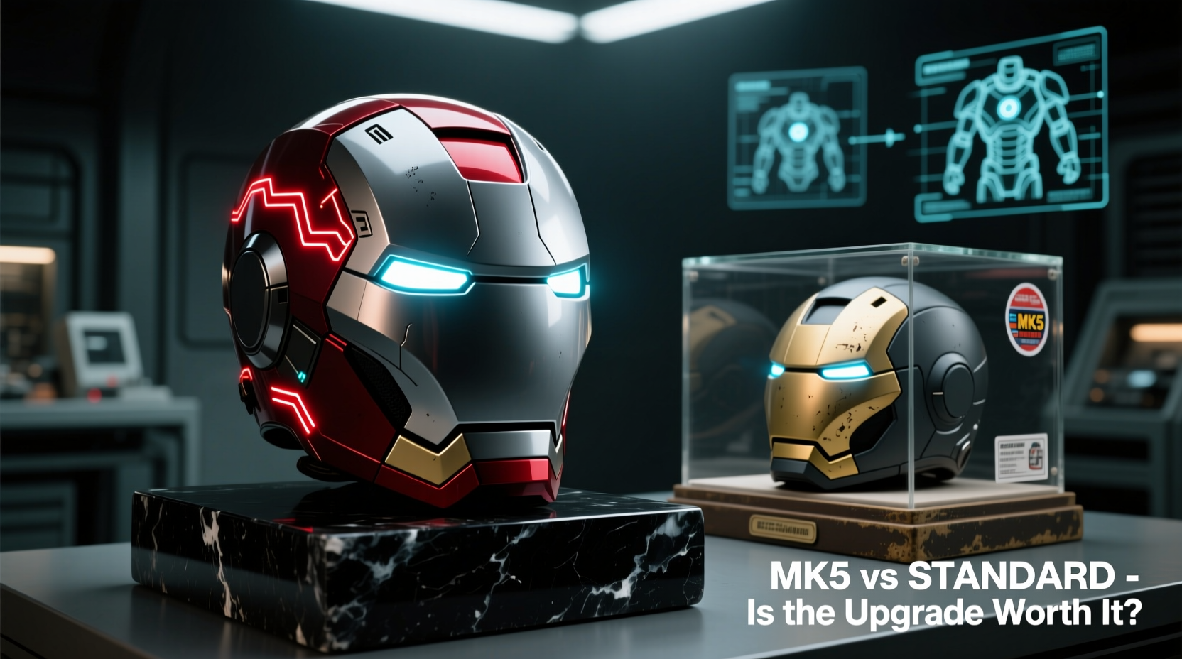 iron man mk5 vs standard collectible helmet is the upgrade worth it