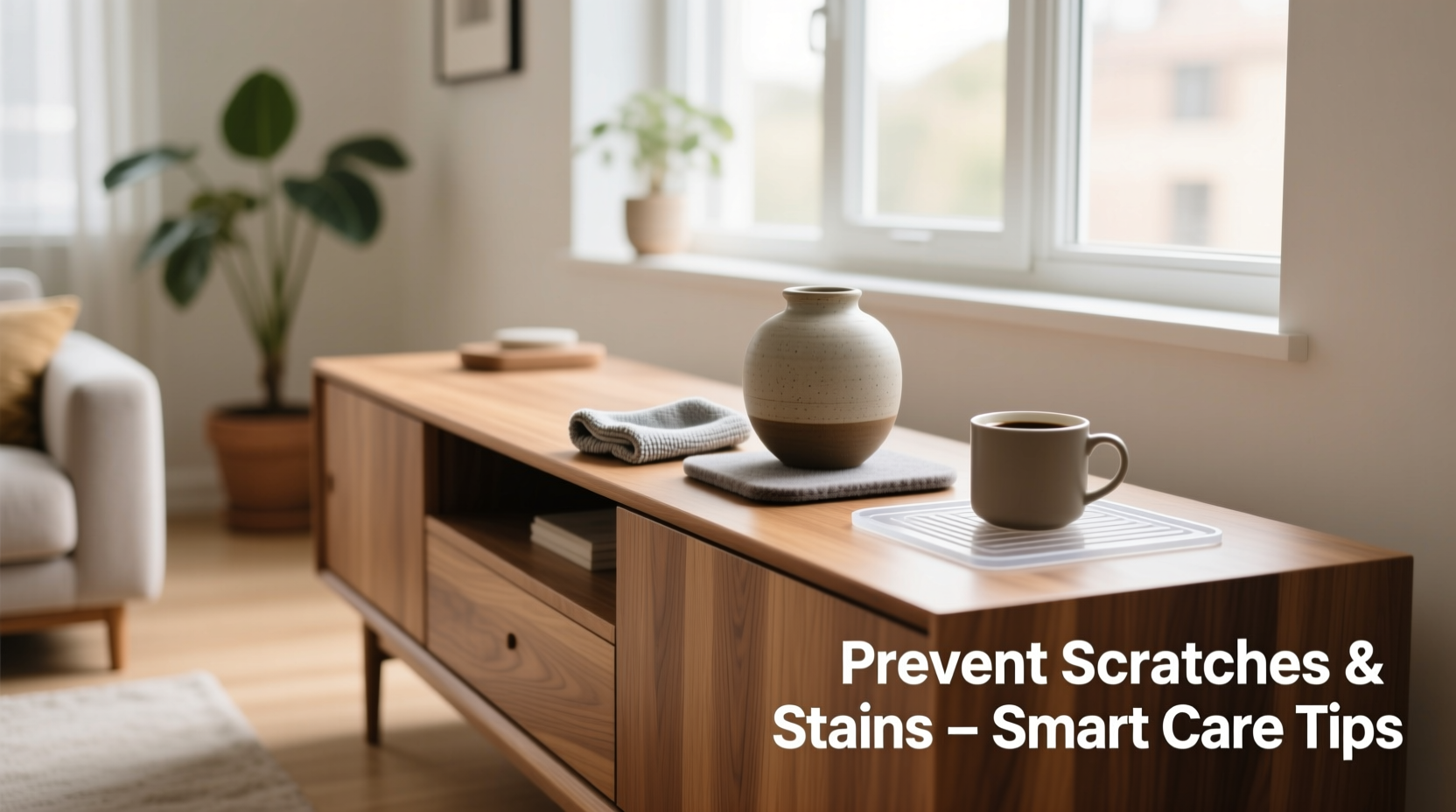 effective strategies to prevent scratches and stains on your sideboard