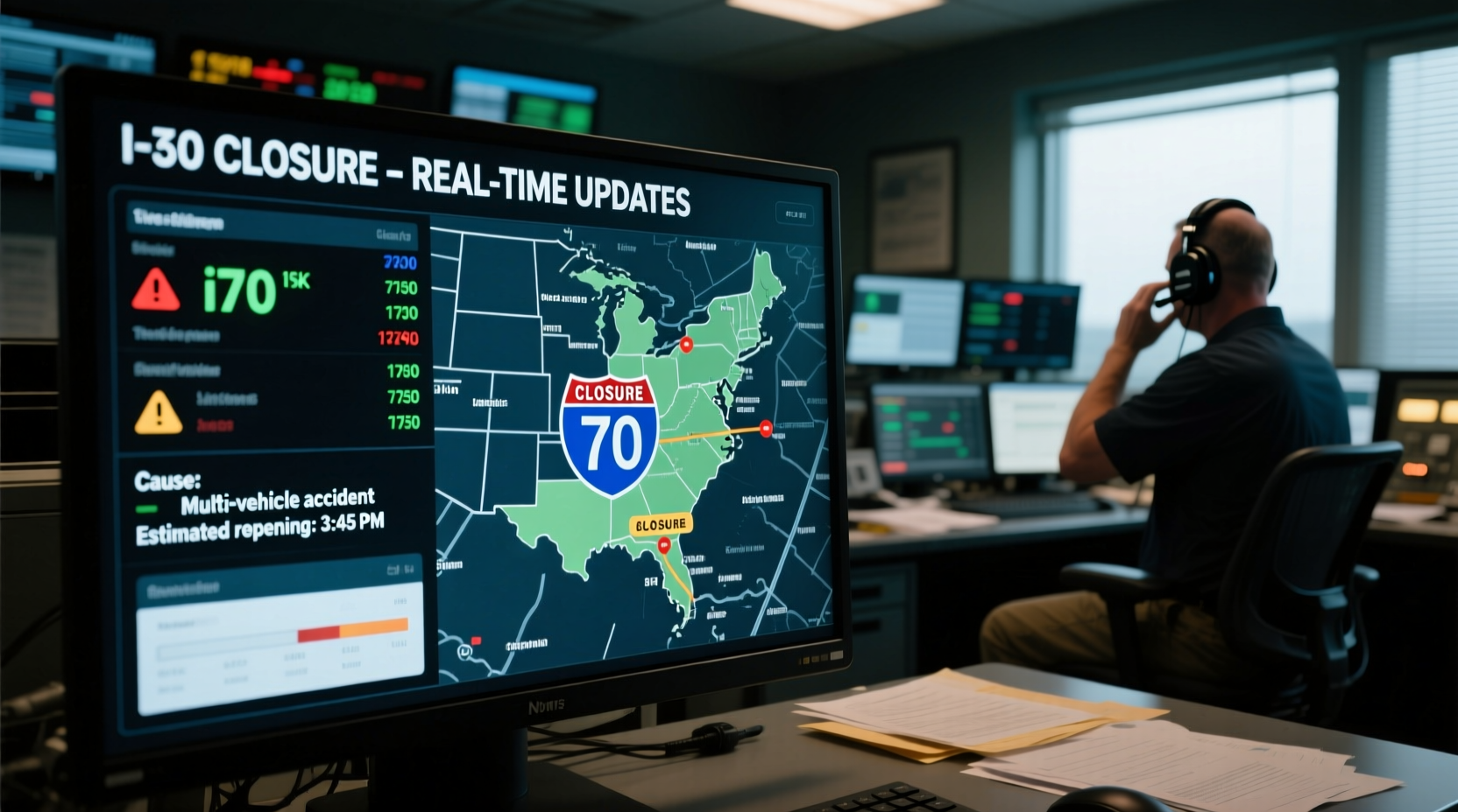 i 70 closure real time updates why its happening