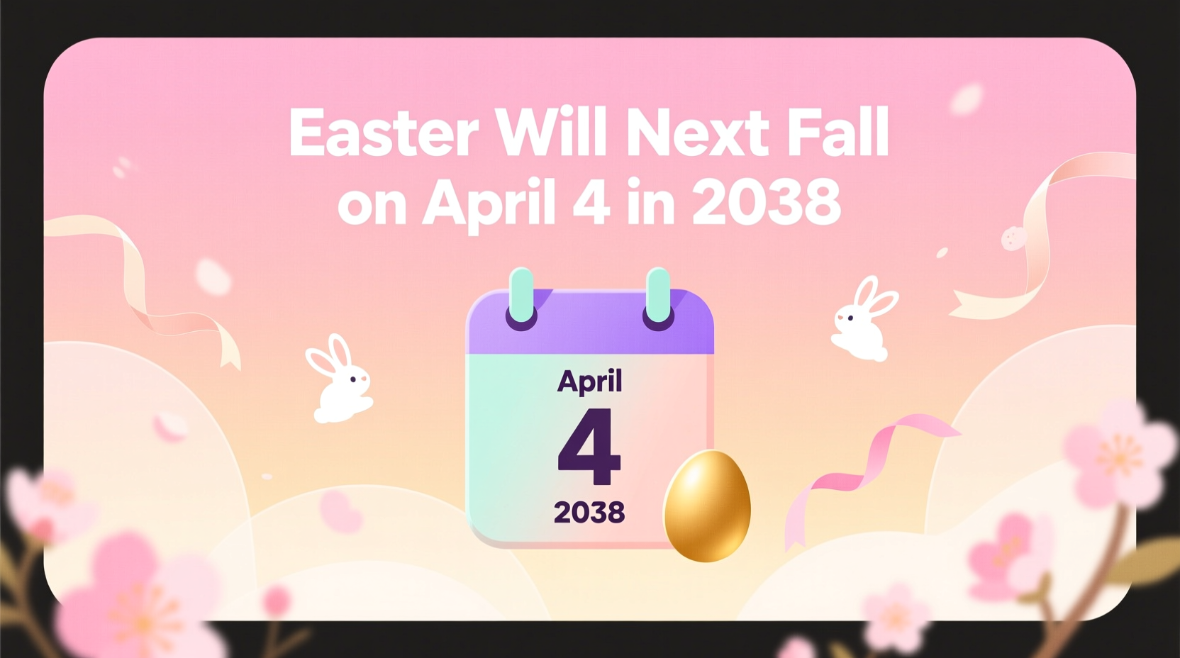 when will easter be on april 4 again
