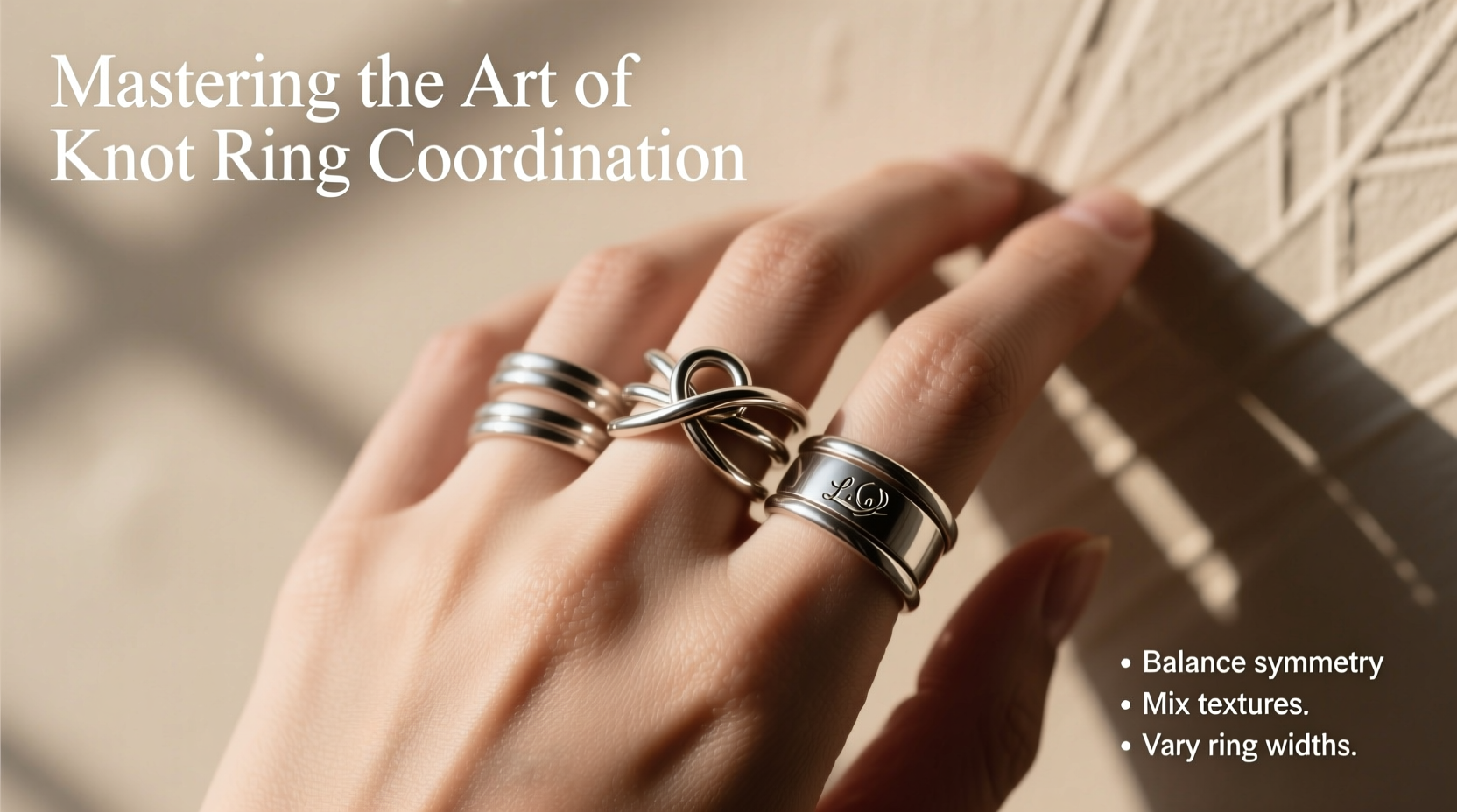 mastering the art of wearing multiple rings with a knot ring style tips and coordination guide