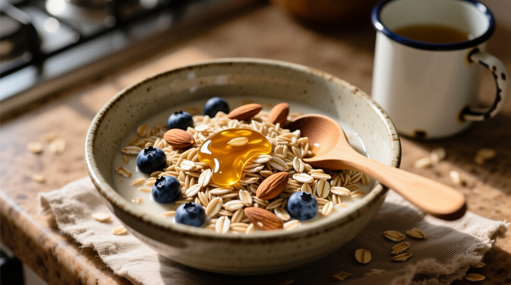 mix rolled and steel cut oats for the perfect bowl of o