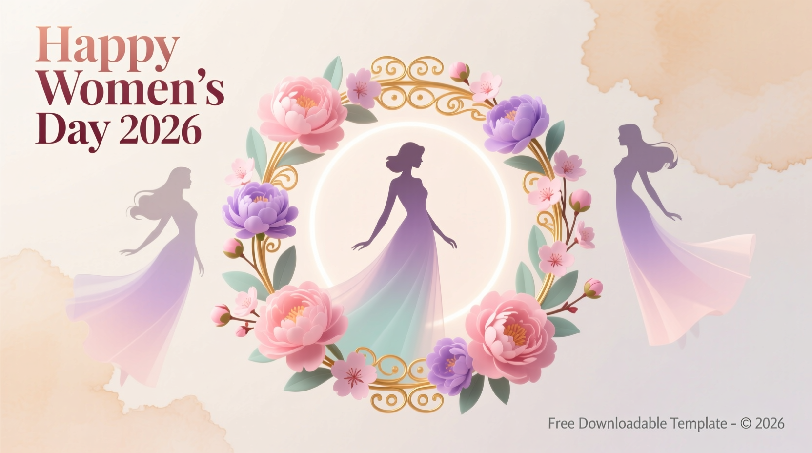 happy womens day psd