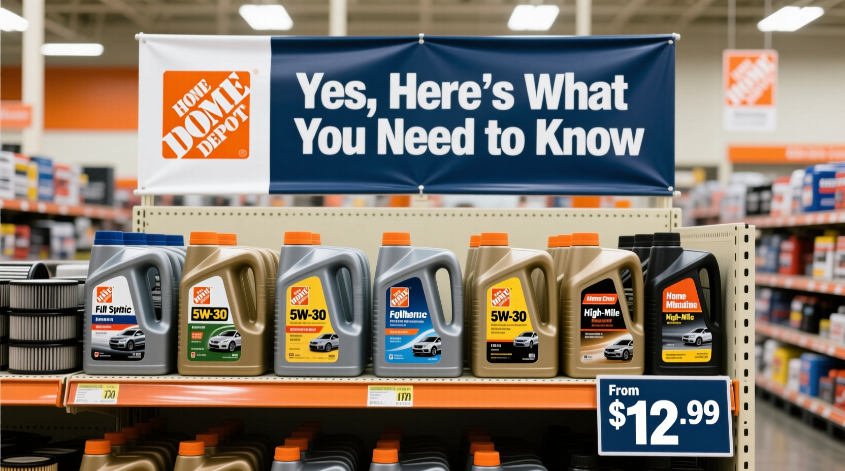 does home depot sell car oil