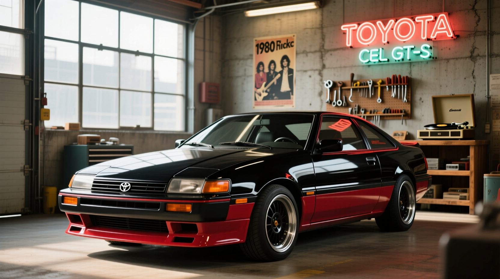 1984 Toyota Celica GTS hatchback parked outdoors