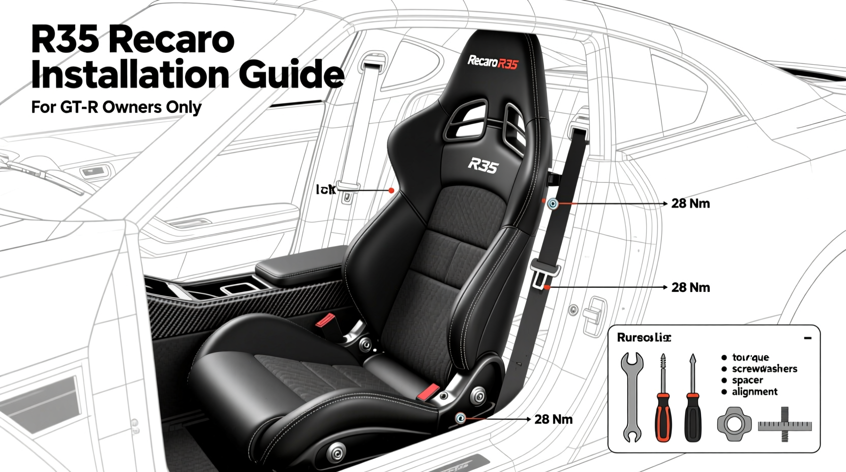 R35 Recaro Installation Guide: Full Step-by-Step for GT-R Owners