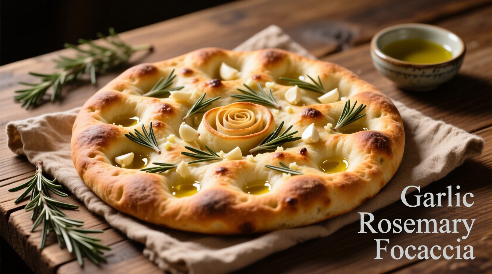 Perfect Garlic Rosemary Focaccia Bread Recipe