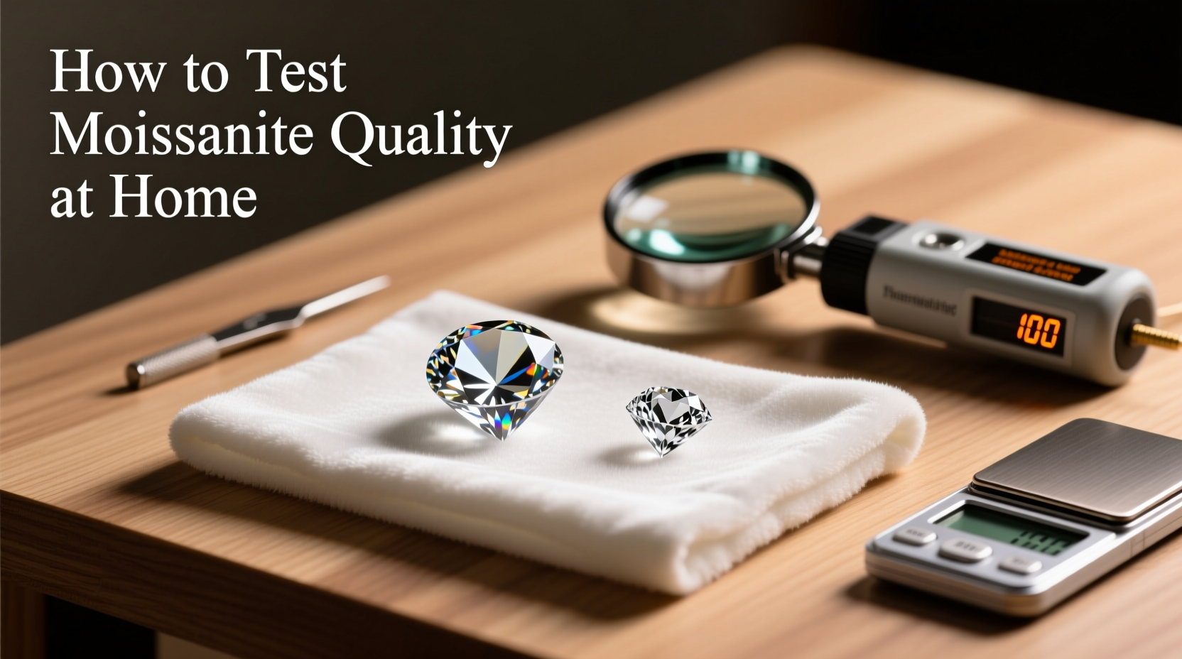 effective methods to accurately test and assess moissanite stone quality at home