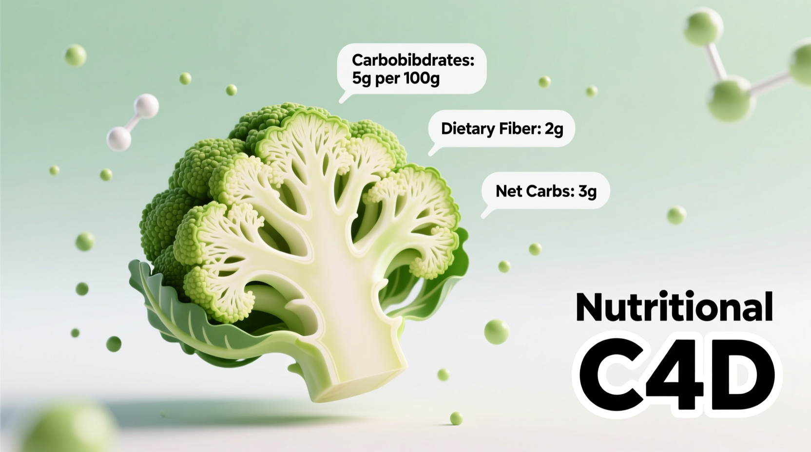 how many carbs in cauliflower