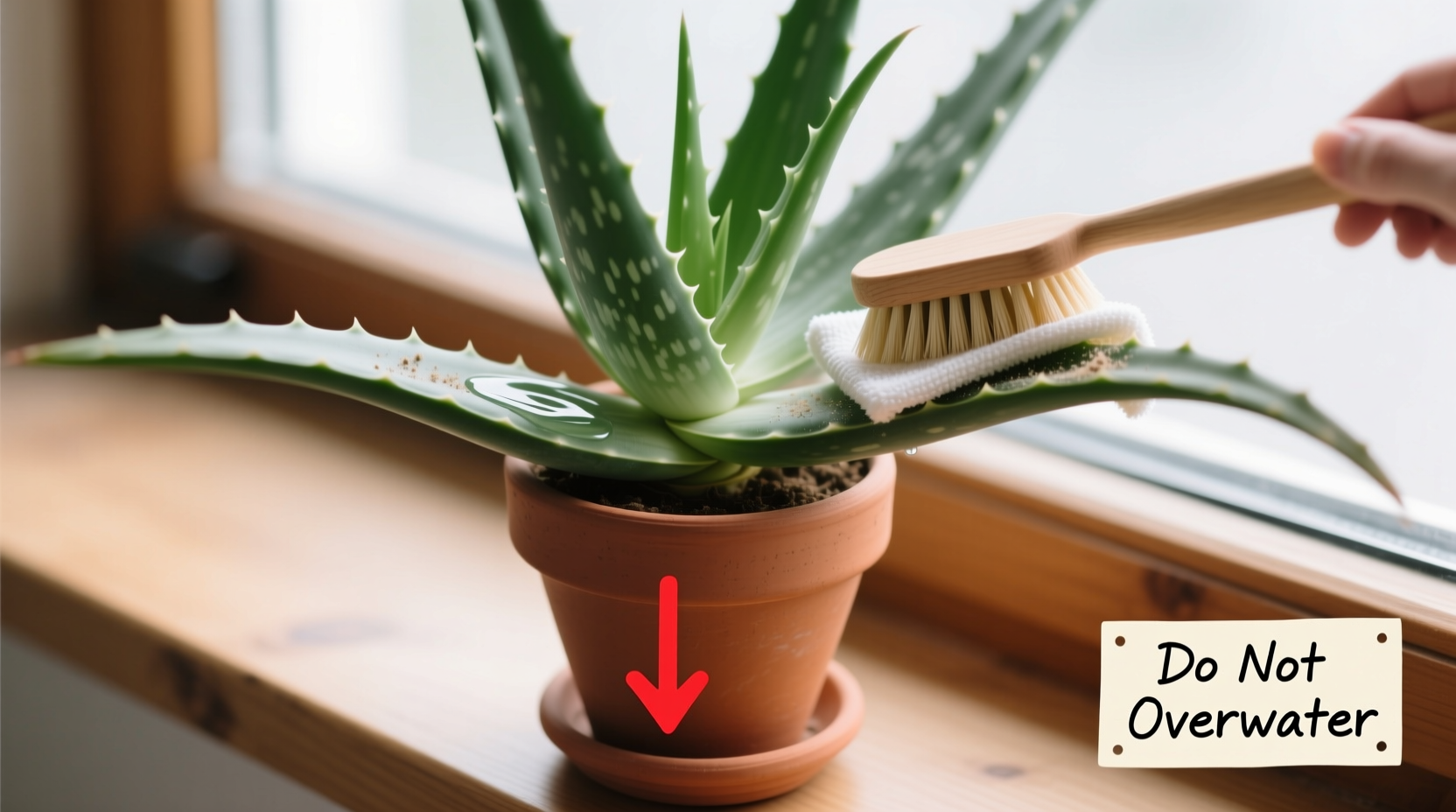 how to clean aloe vera plant