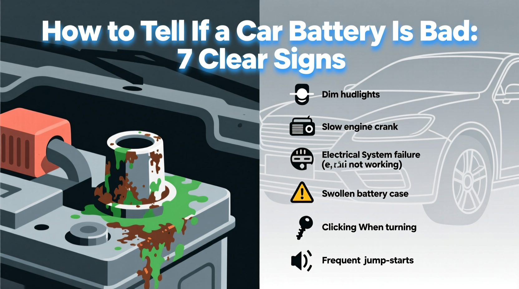 how can you tell if a car battery is bad