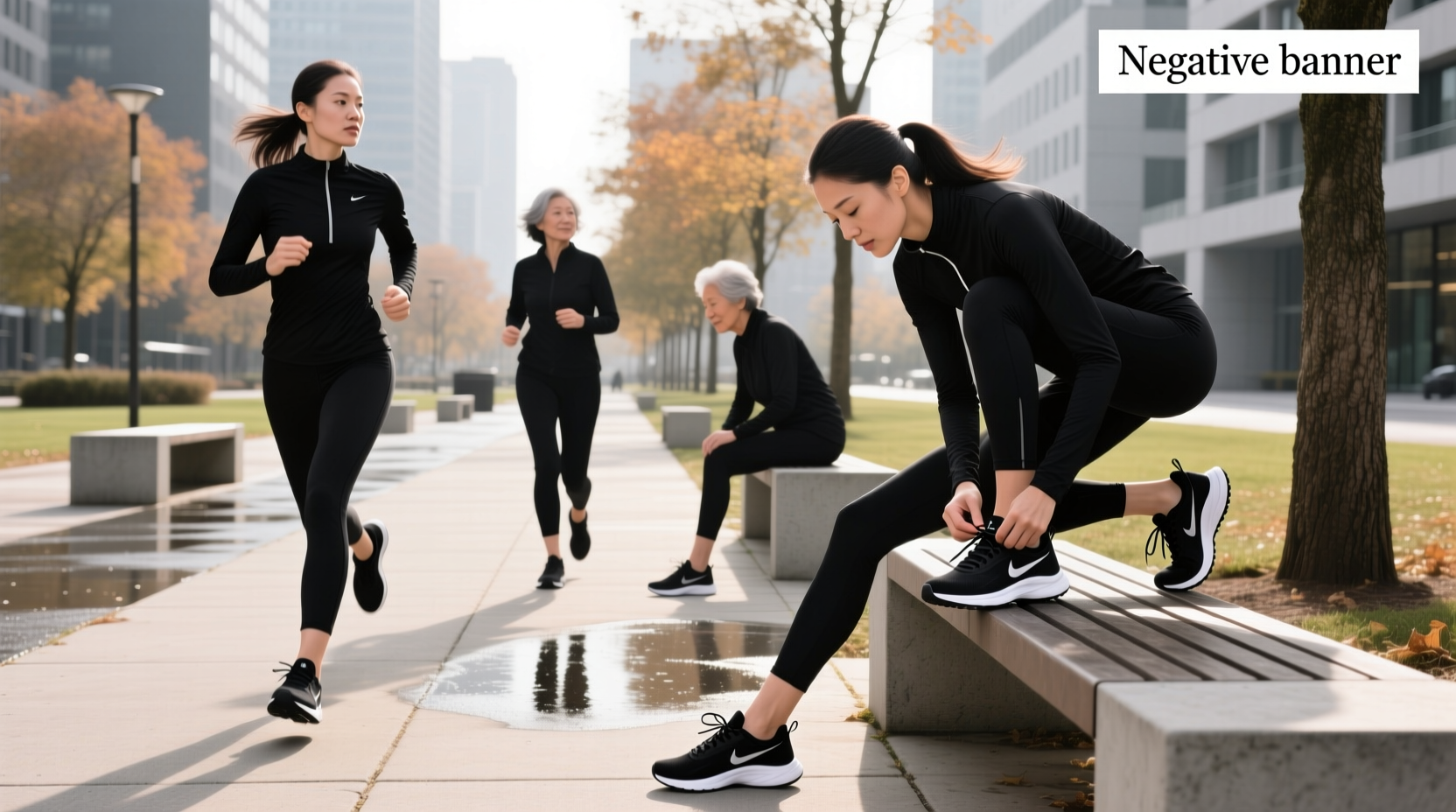 all black running shoes for women