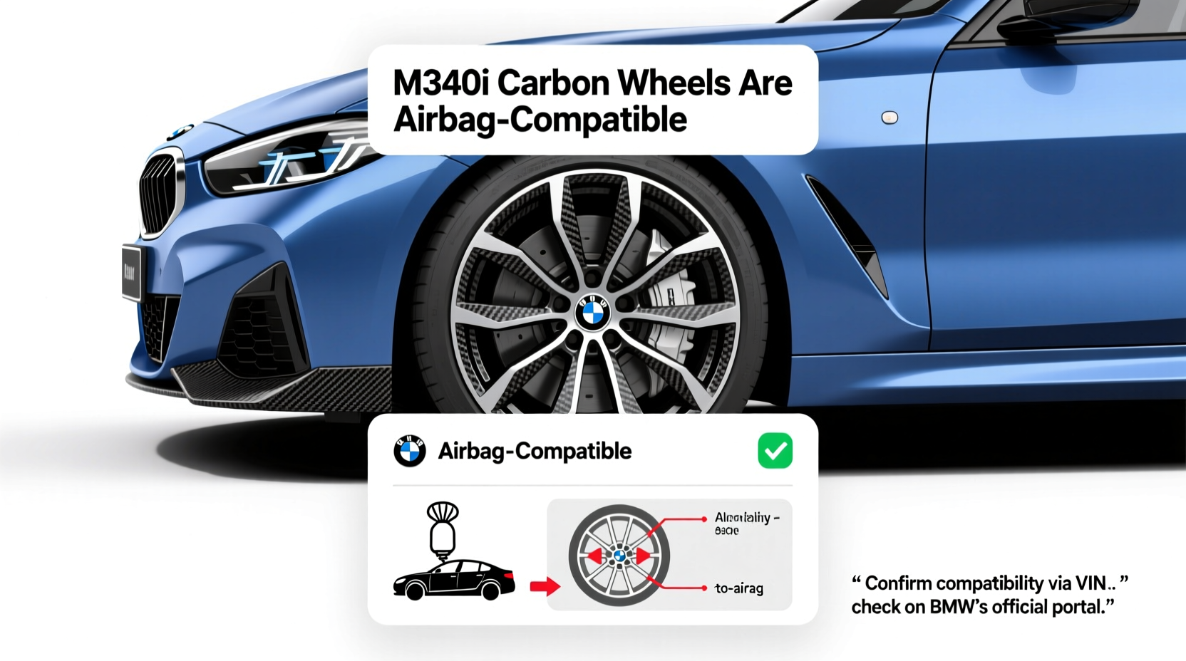 m340i carbon wheel airbag fit