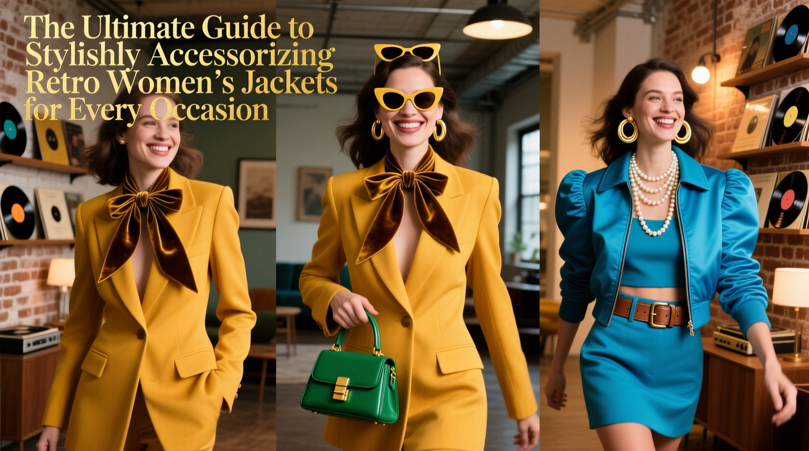 the ultimate guide to stylishly accessorizing retro womens jackets for every occasion