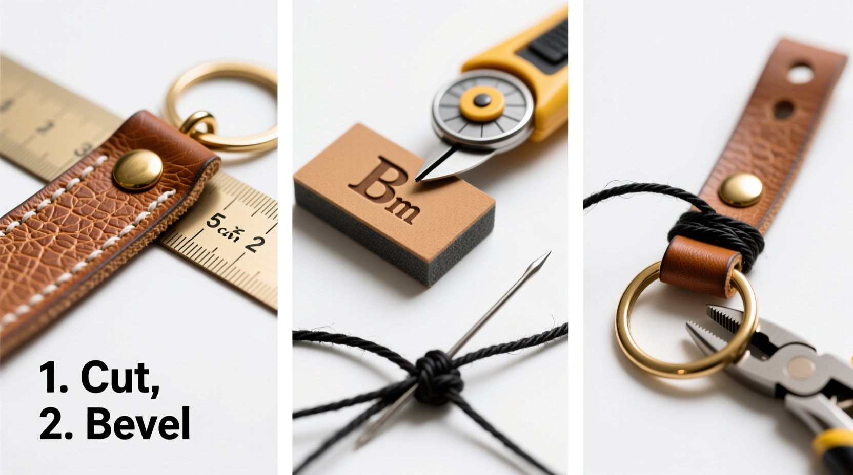 crafting a personalized diy leather keychain pendant step by step guide for beginners
