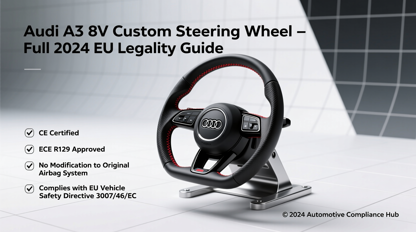 audi a3 8v custom steering wheel eu legality