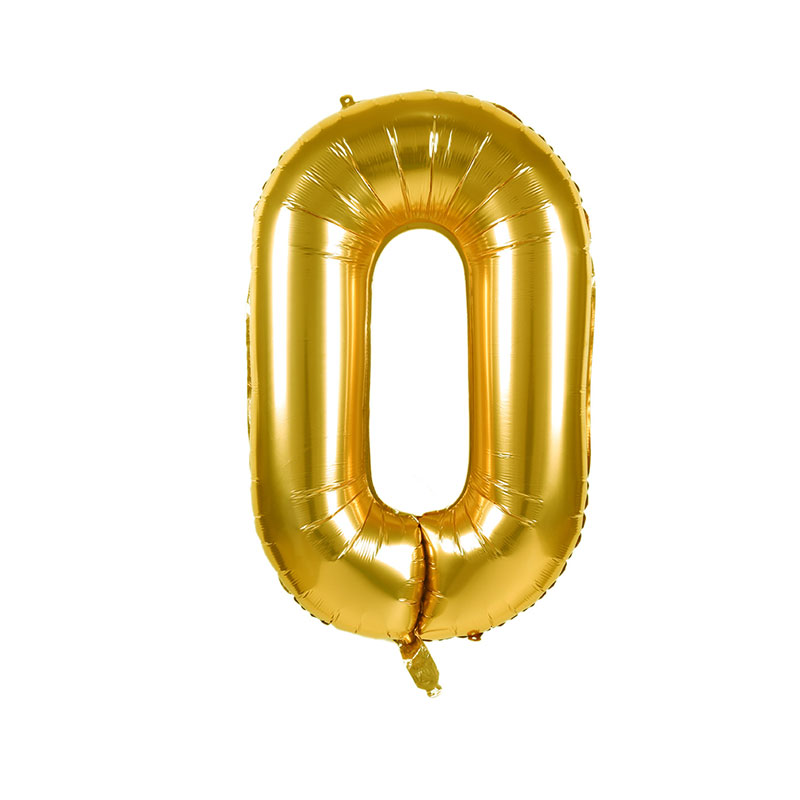 16英寸生日快乐数字气球数字金球婚礼花箔气球生日派对装饰气球 - buy