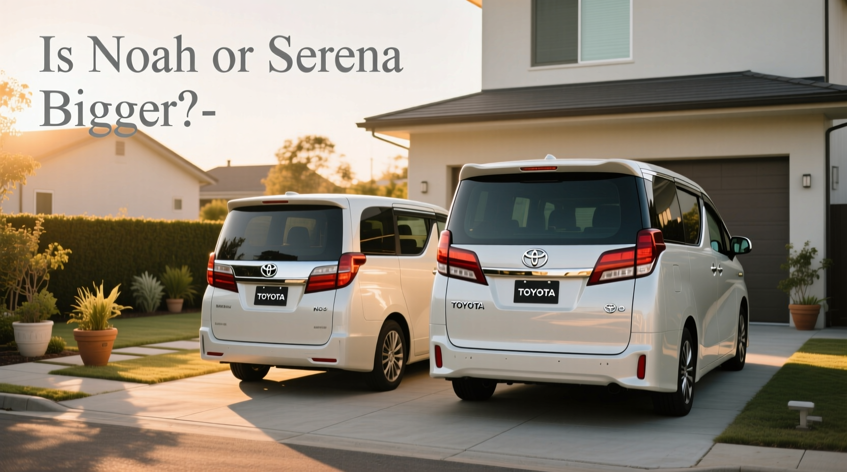 How to choose Toyota Noah rear,Is Noah or Serena bigger? buying guide