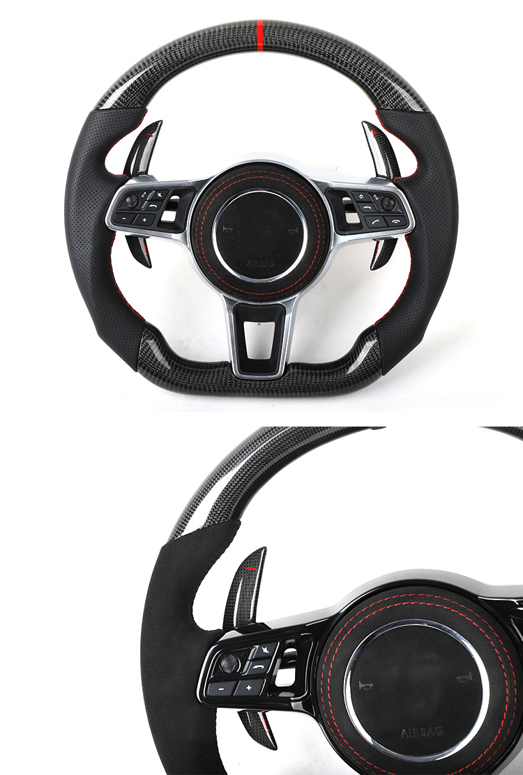 Carbon Fiber Paddle Shift When replacing Extension Shifter For panamer-a cay-man box-ster 91-1.2 Steering Wheel