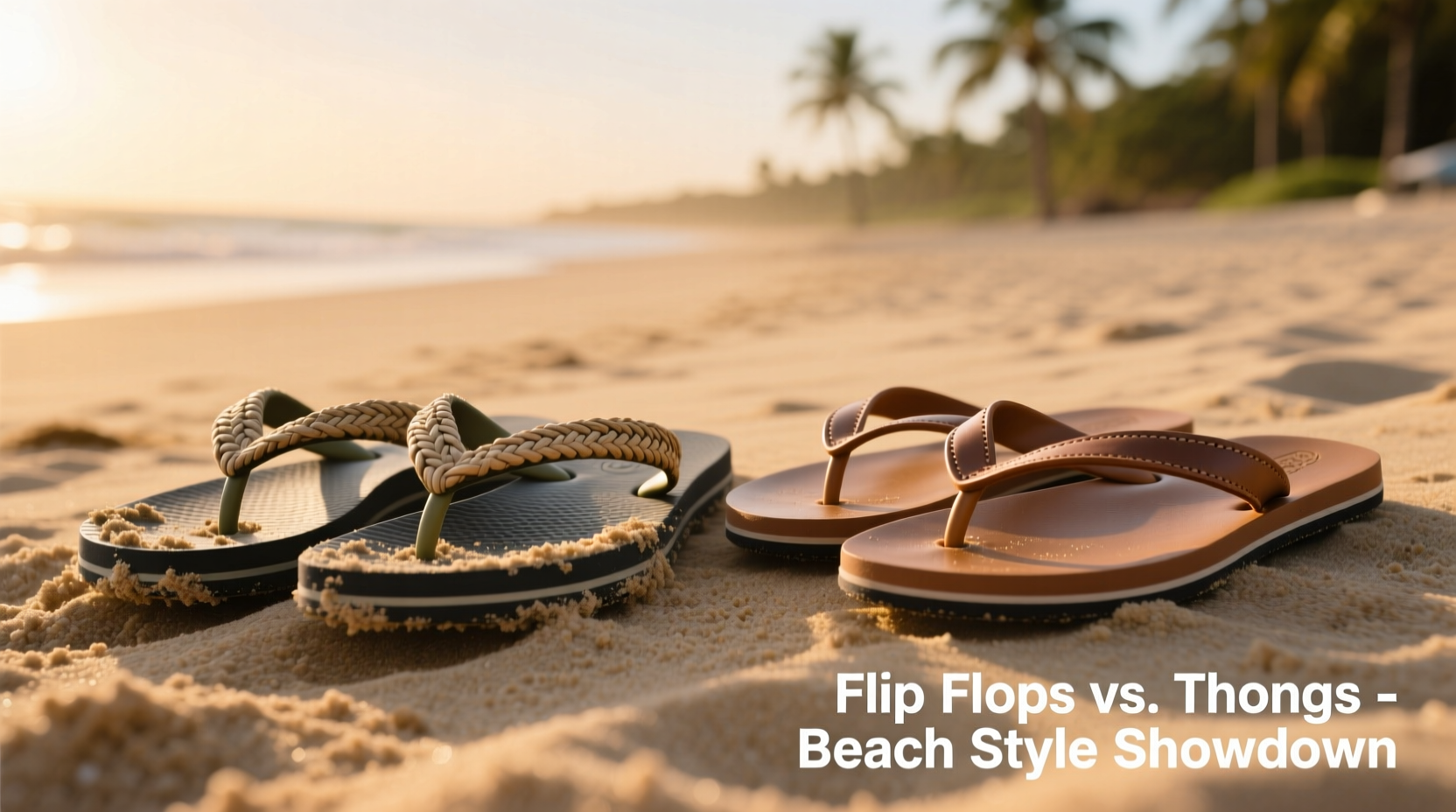 flip flops or thongs for the beach is one actually better or is it just personal preference