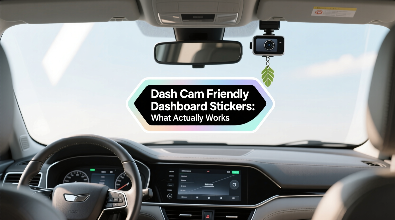 dash cam friendly dashboard stickers