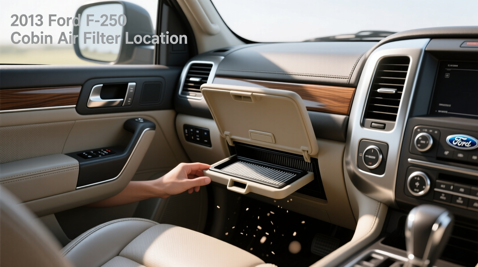 2013 f 250 cabin air filter no factory filter