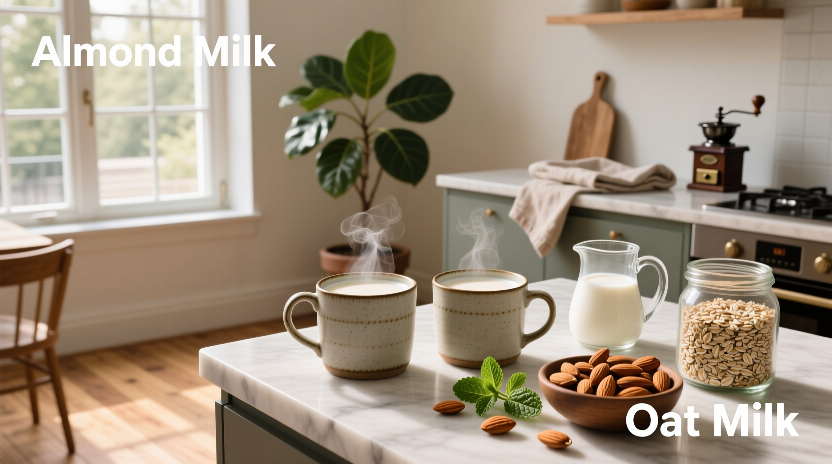 almond milk vs oat milk which to choose