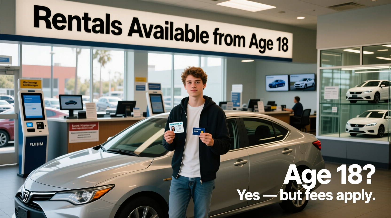 can you rent a car at 18 in california