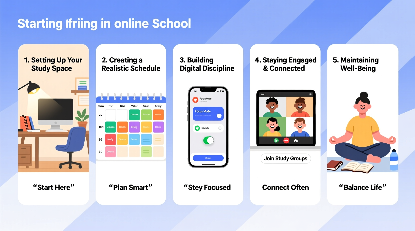 a comprehensive guide to successfully starting and thriving in online school