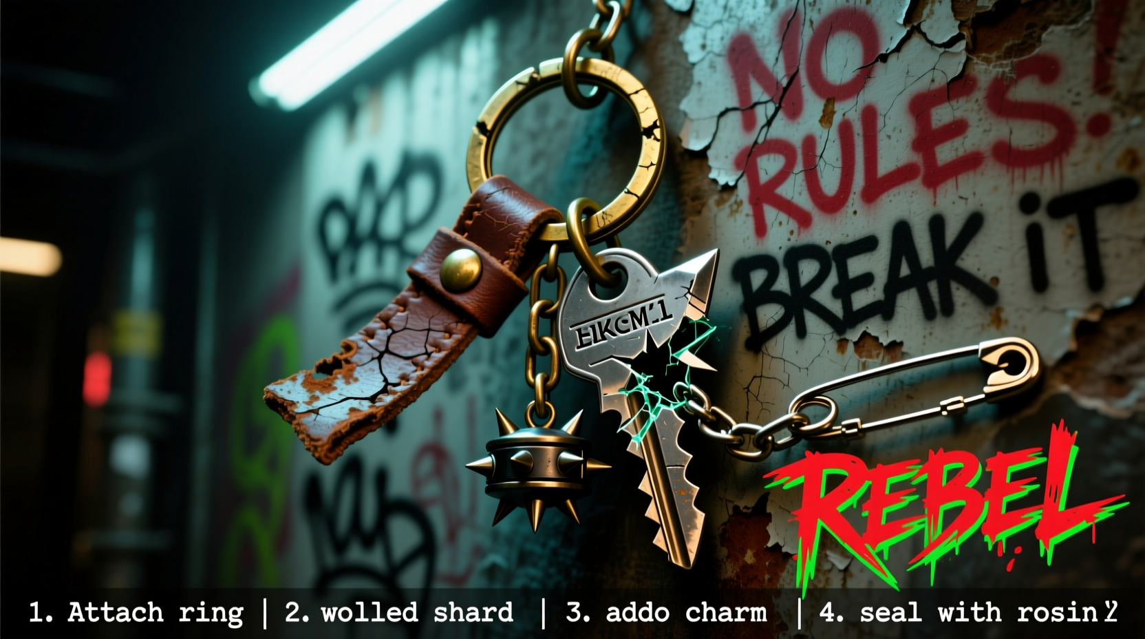 How To Make A Unique Punk Inspired Keychain Step By Step Diy Guide For ...