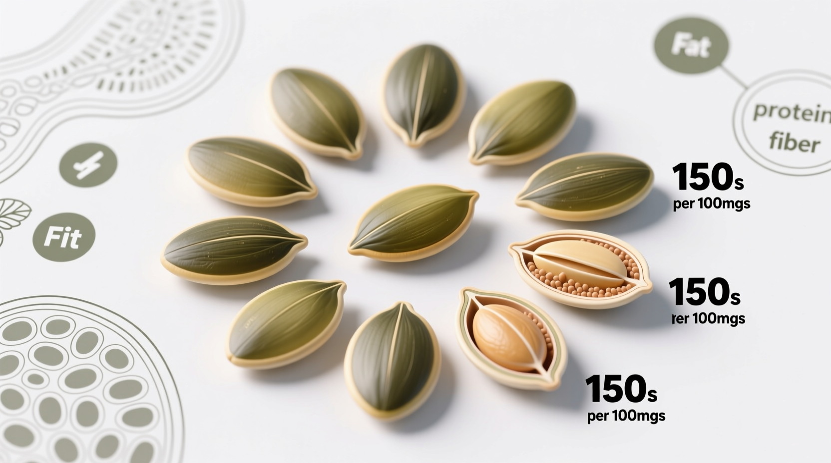 calories in seeds pumpkin