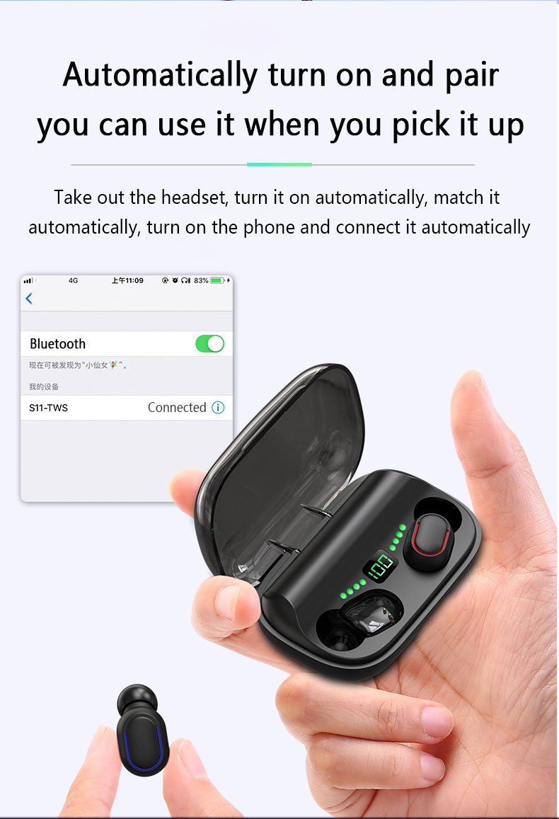 Headphones 2021 New Product Amazon Top Seller Popular Headset TWS mobile phone Wireless headphones Sports Earphone Wholesale