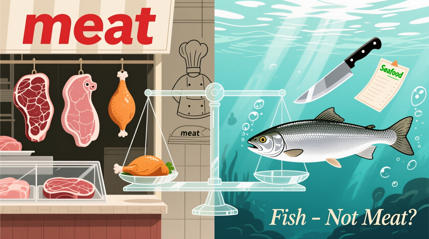 why fish isnt meat exploring definitions dietary rules