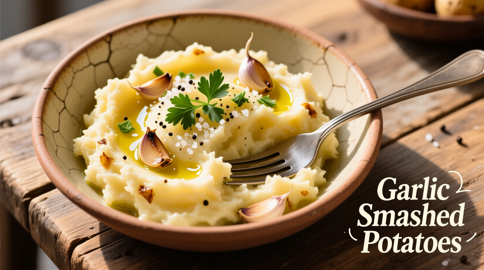Perfect Garlic Smashed Potatoes Recipe in 45 Minutes