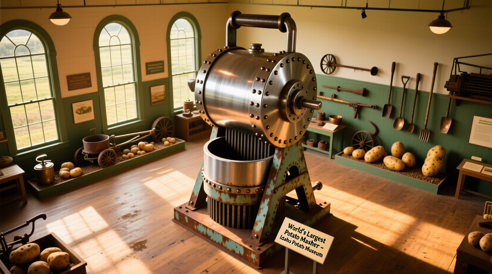 World's largest potato masher on display at Idaho Potato Museum