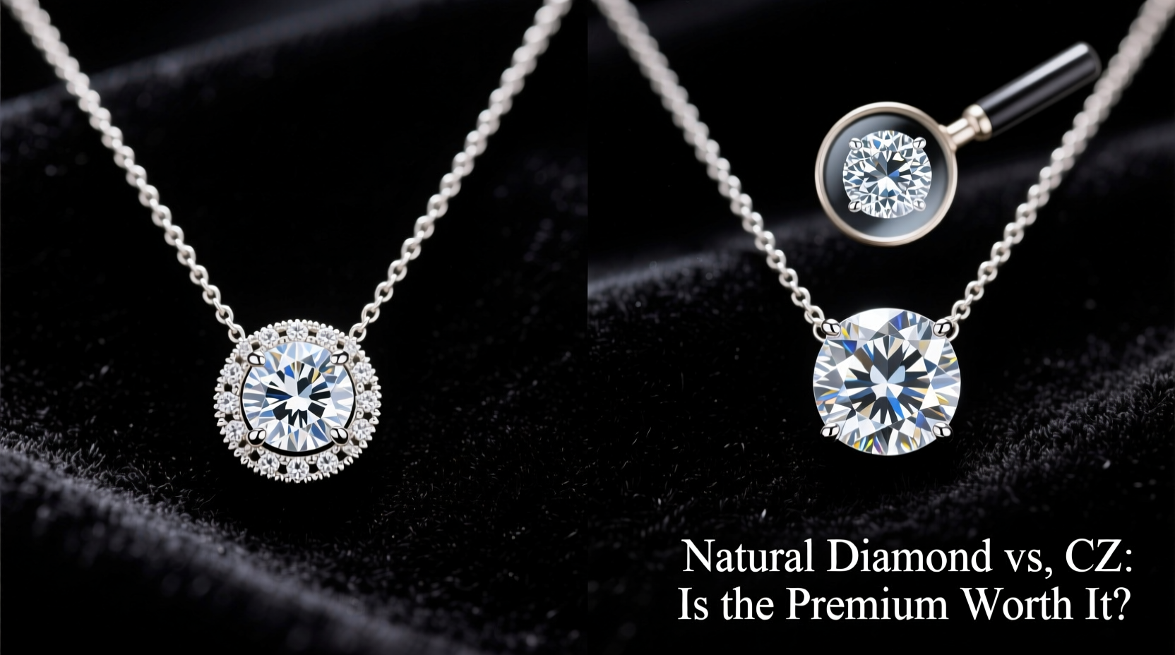 is a natural diamond necklace really worth the extra cost compared to a cz diamond necklace
