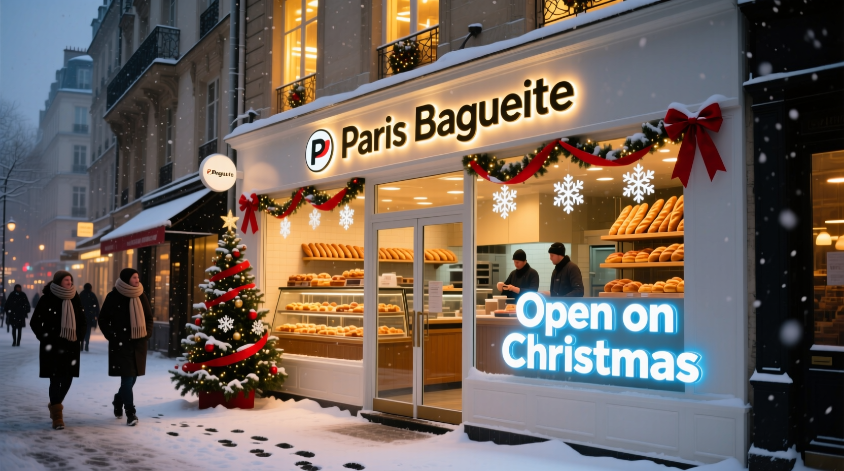 is paris baguette open on christmas
