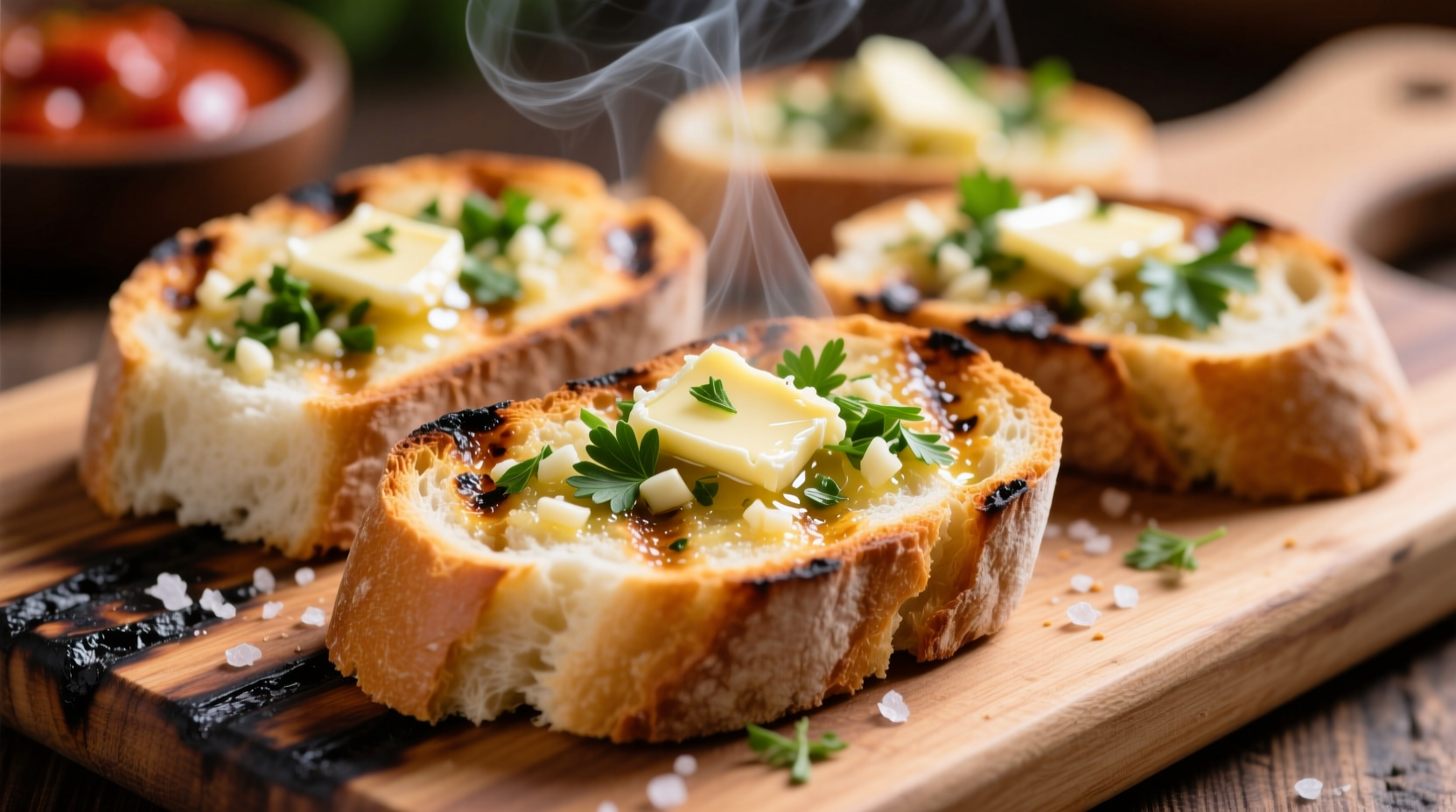 how to make garlic bread on regular bread