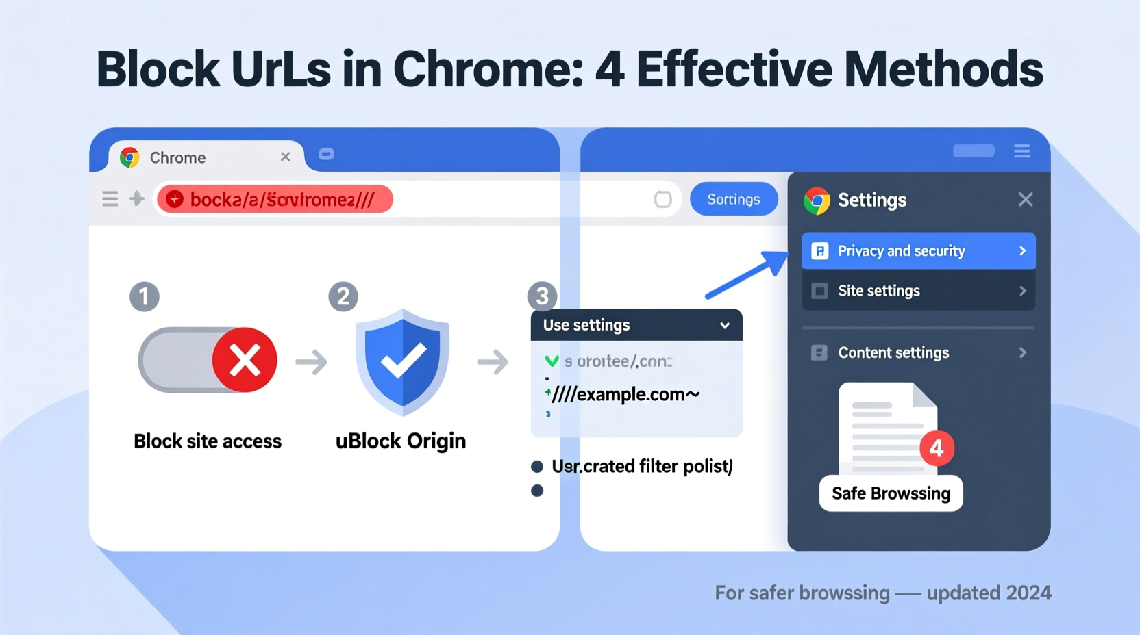 effective methods to block specific urls on chrome for a safer browsing experience