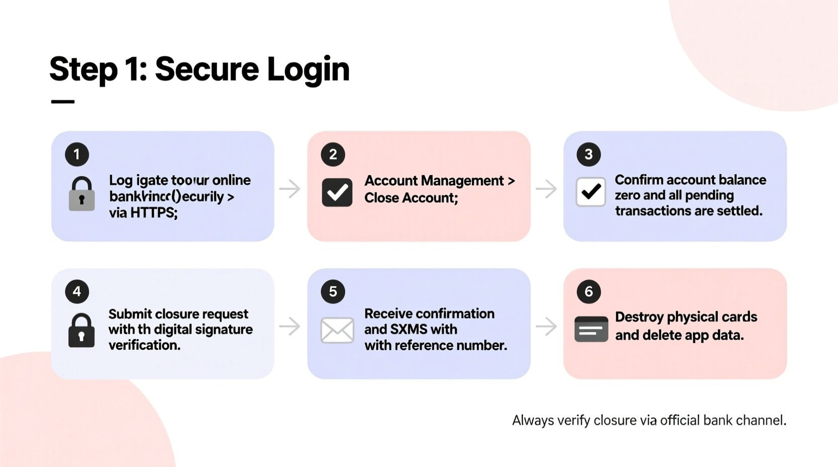 step by step guide how to close a current account smoothly and securely