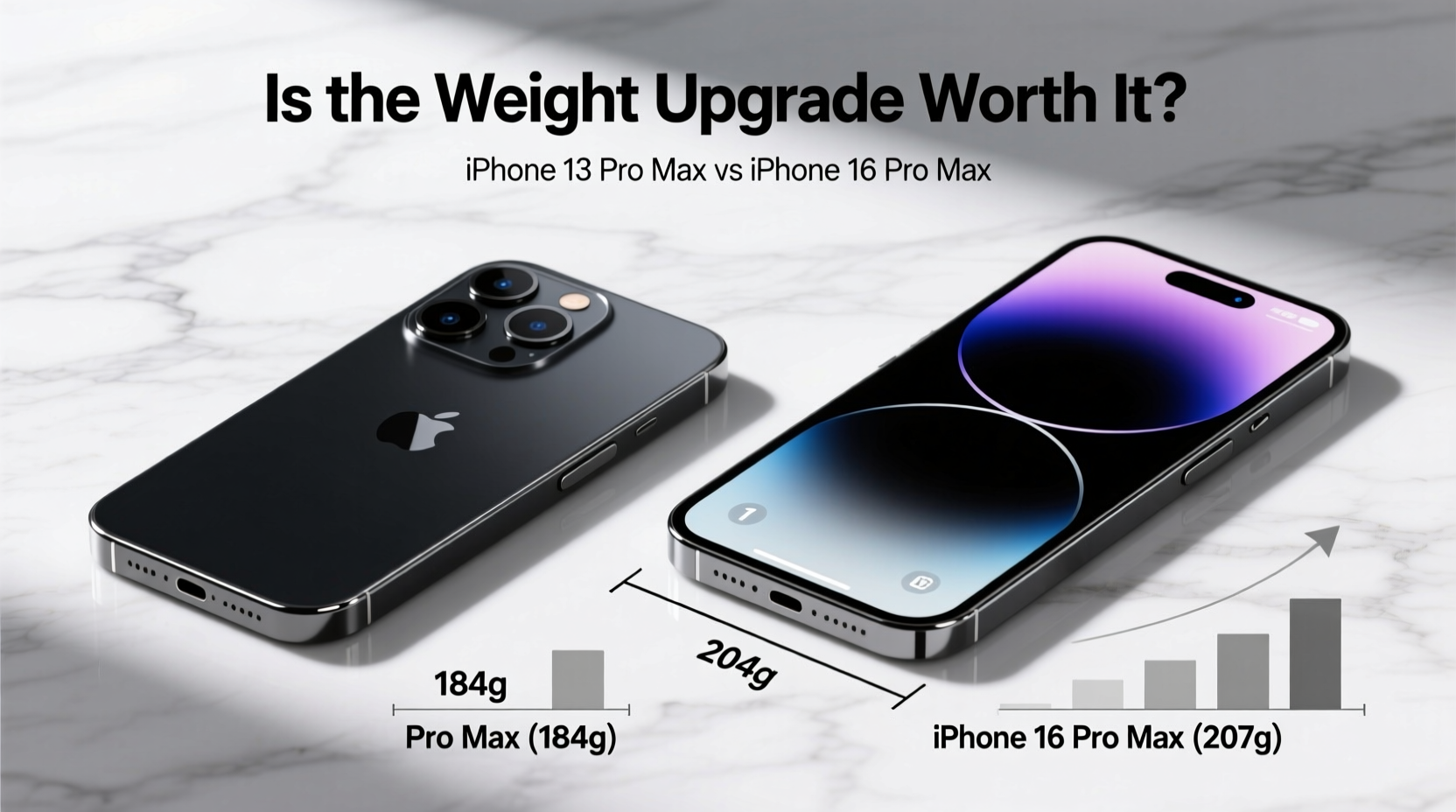 iphone 13 pro max vs iphone 16 pro max is the upgrade worth it for the weight alone