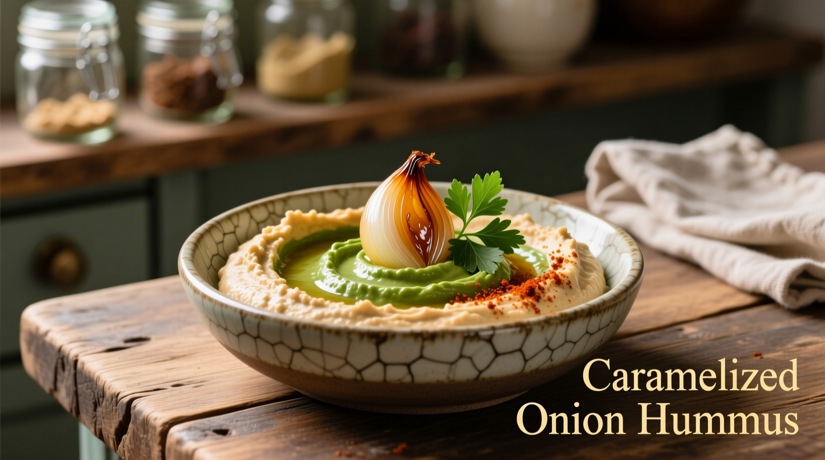caramelized onion hummus