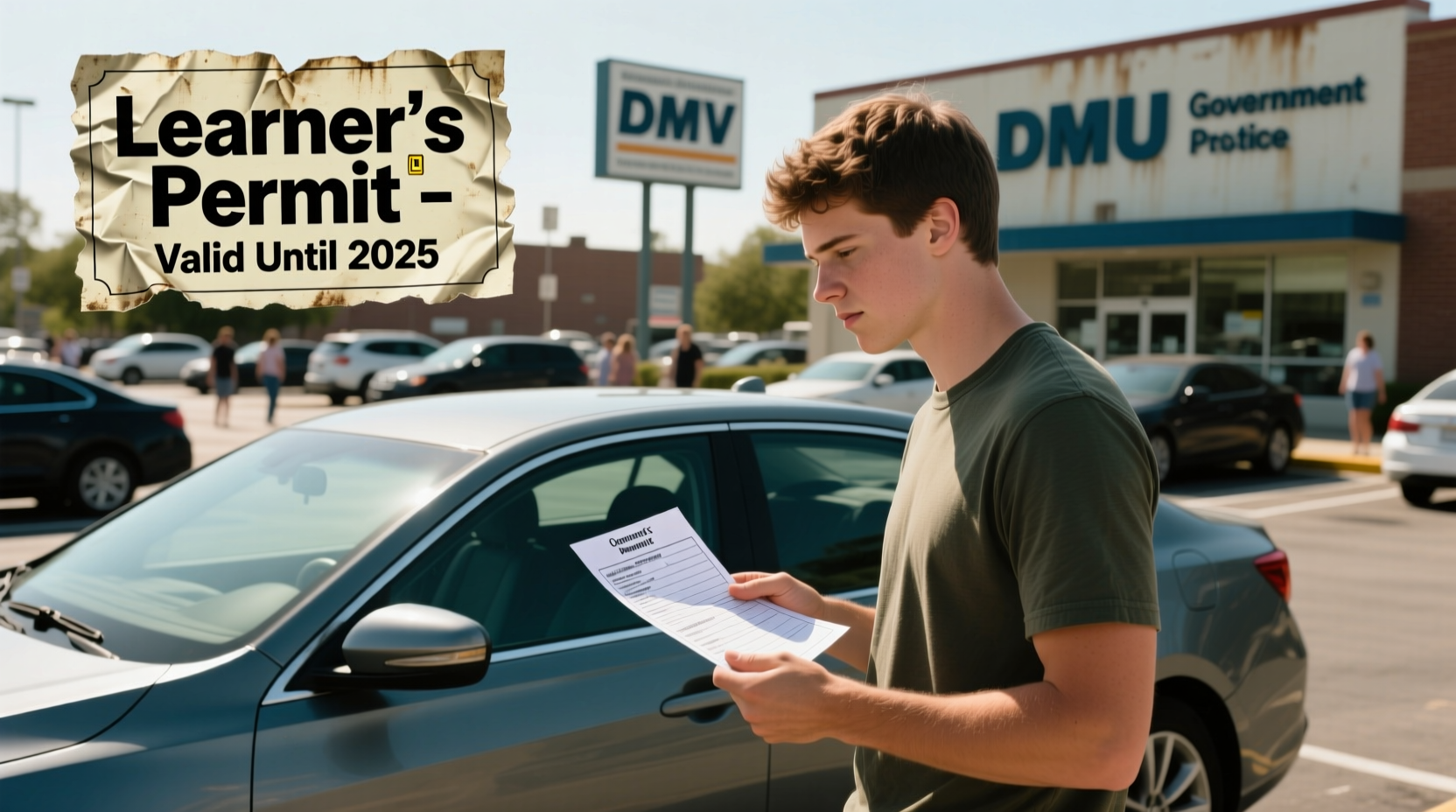 can i register a car with a permit