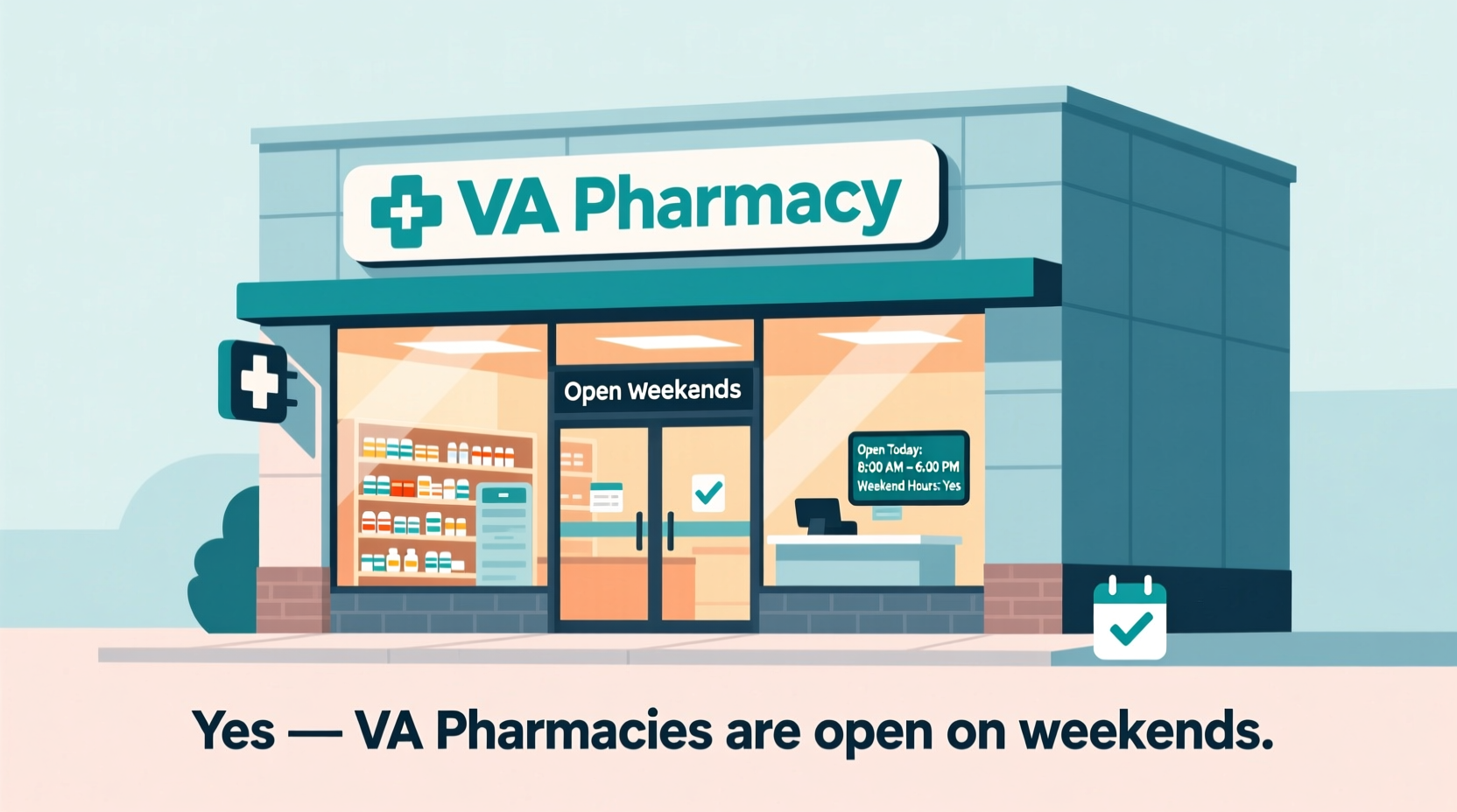 is the va pharmacy open on weekends