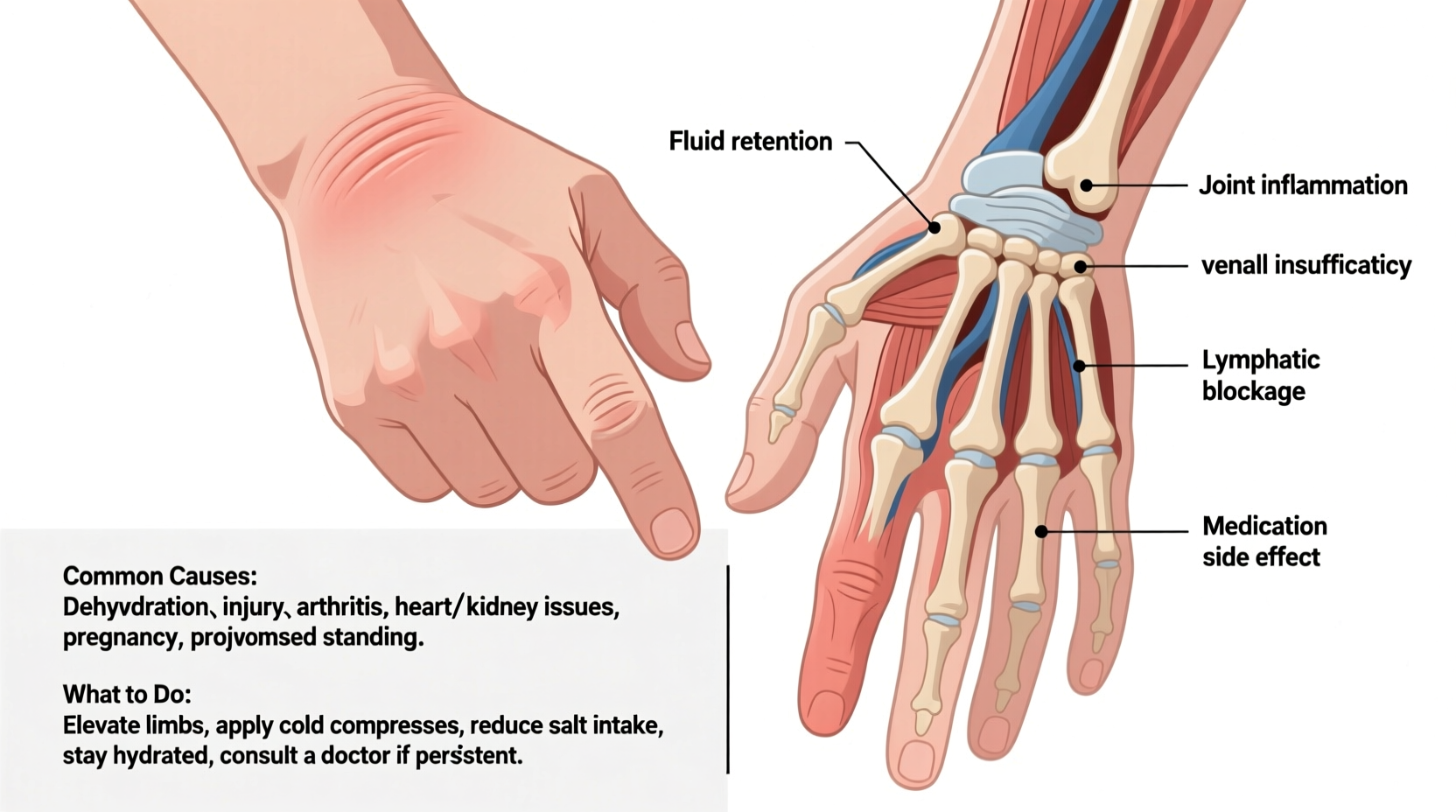 why are my hands swollen common causes what to do