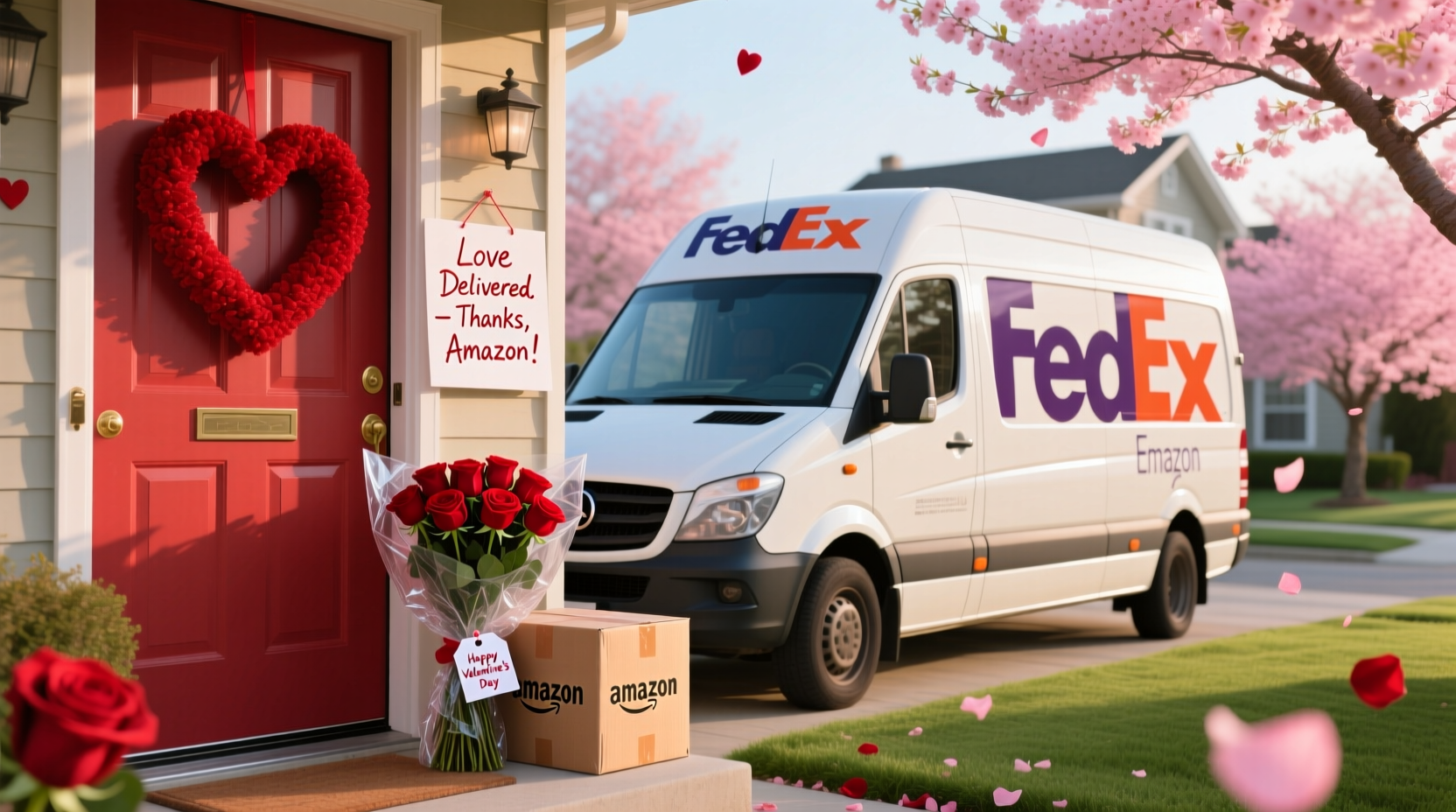 does amazon deliver on valentines day