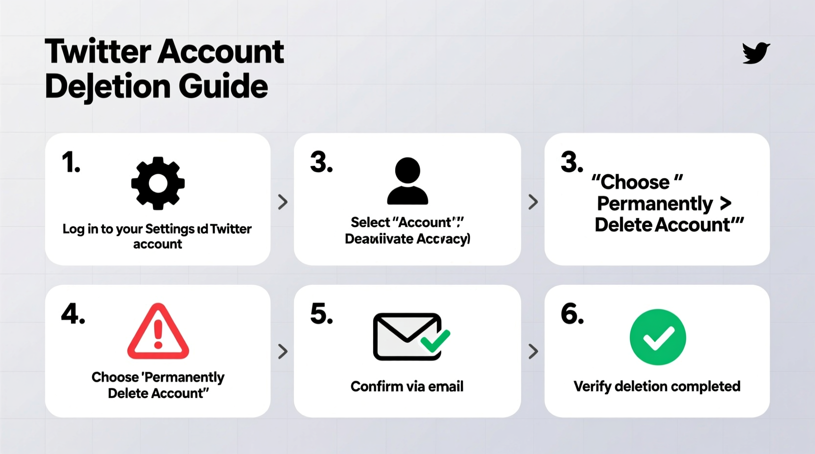 a step by step guide to permanently delete your twitter account safely