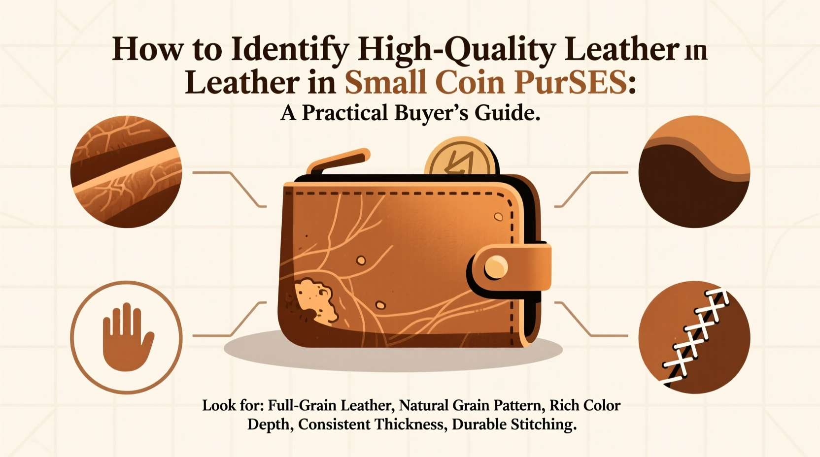 how to identify high quality leather in small coin purses a practical buyers guide