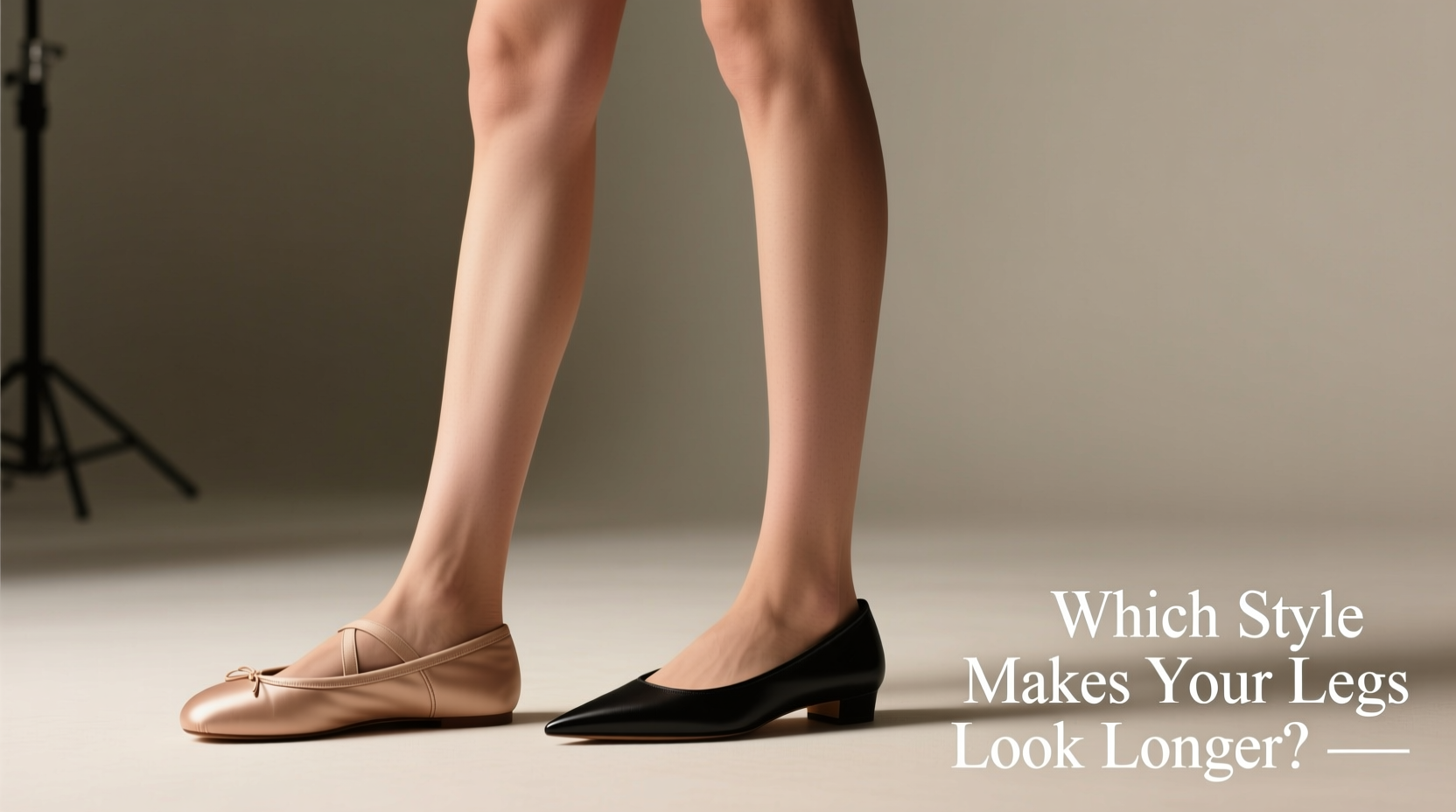 ballet flats or pointed toe flats which style makes your legs look longer